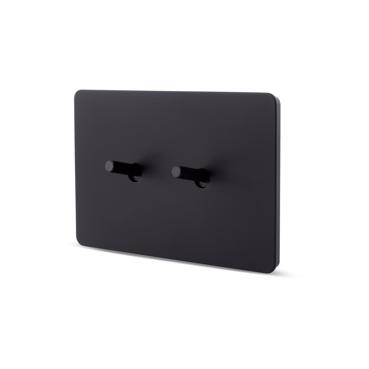 MFL Forge Modern 2 Gang Grid Plate Only in Black-img-2