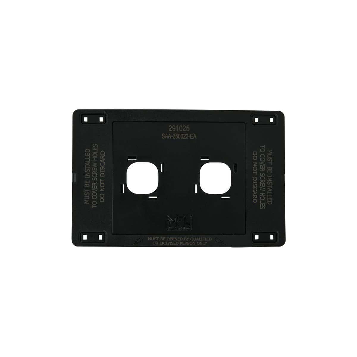 MFL Forge Modern 2 Gang Grid Plate Only in Black-img-8
