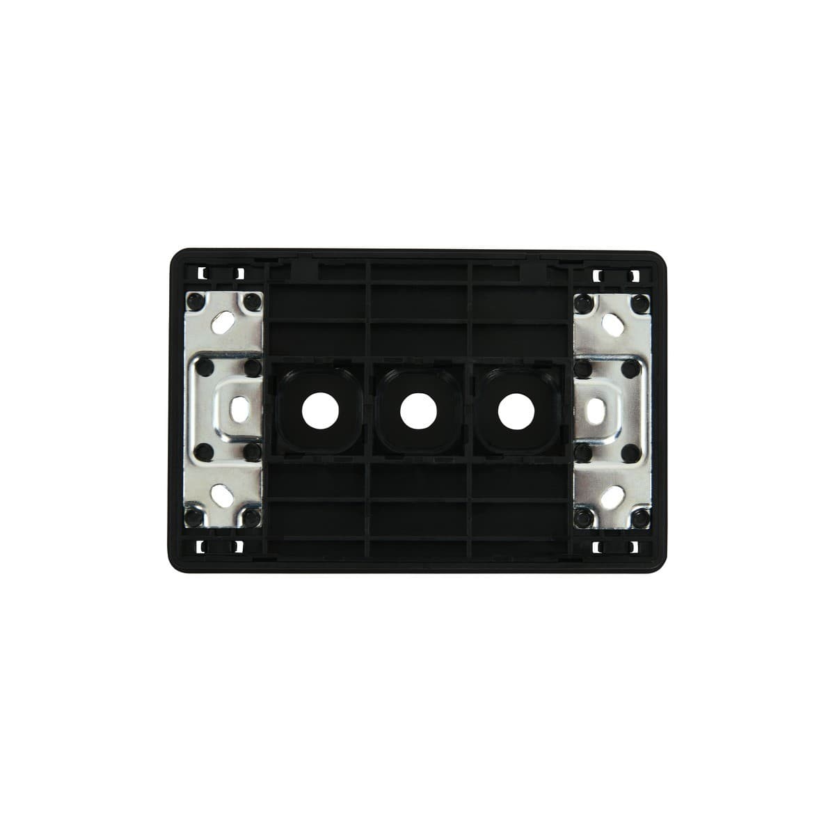 MFL Forge Modern 3 Gang Grid Plate Only in Black-img-6