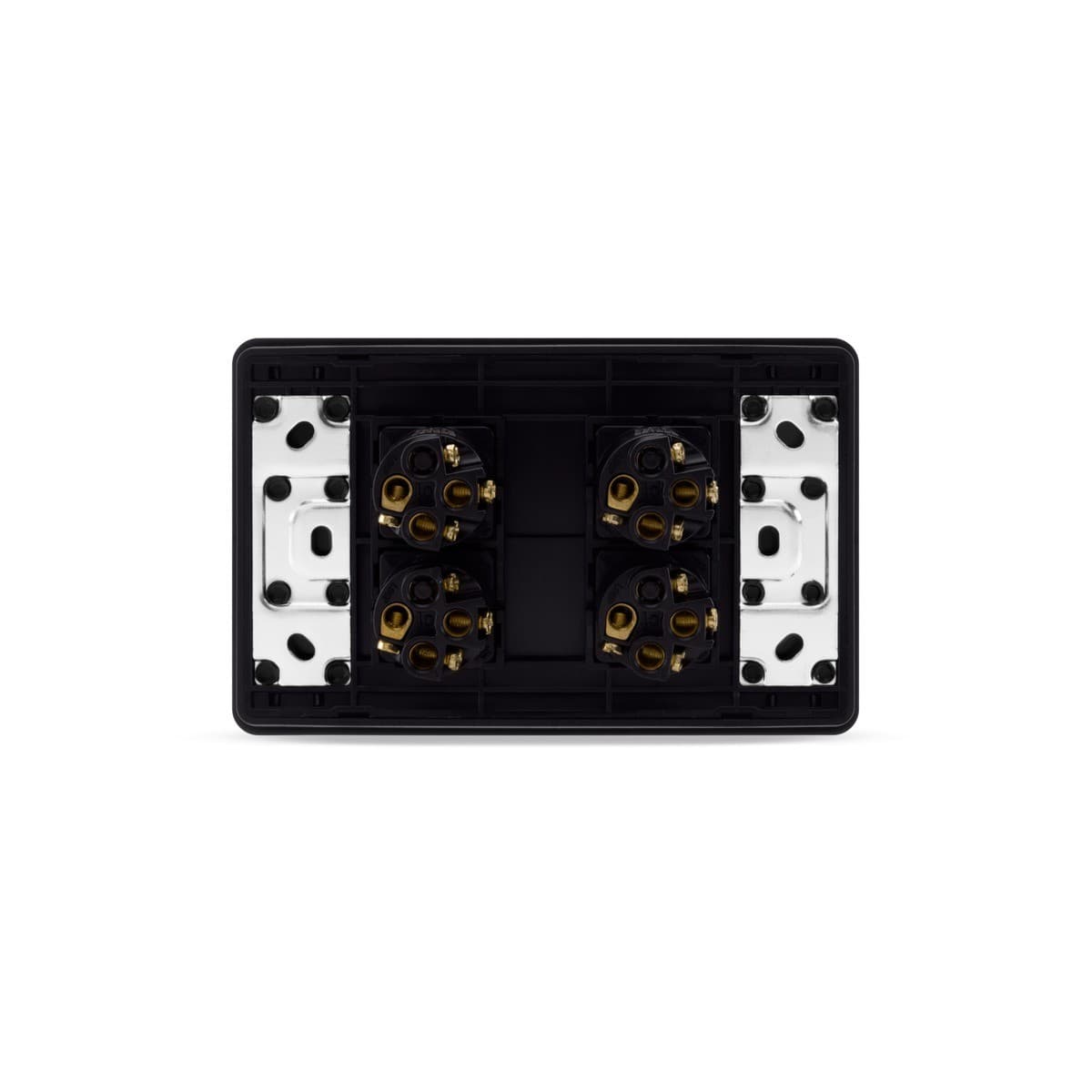 MFL Forge Modern 4 Gang Grid Plate Only in Black-img-3