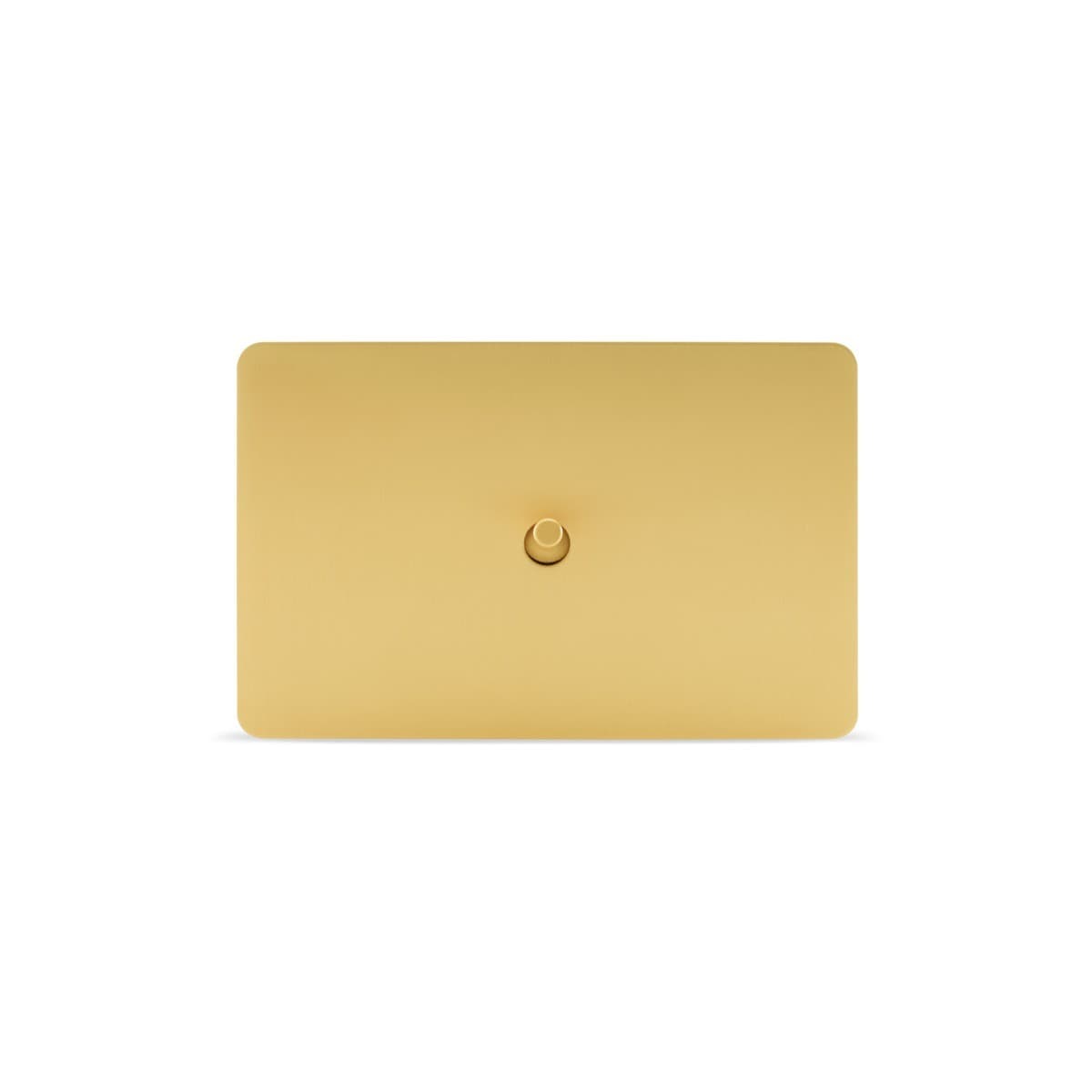 MFL Forge Modern 1 Gang Grid Plate Only in Brass-img-1