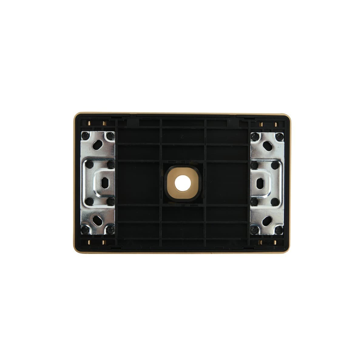 MFL Forge Modern 1 Gang Grid Plate Only in Brass-img-6
