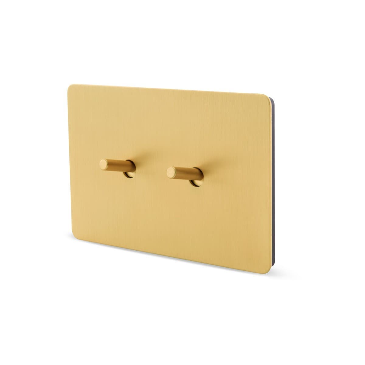 MFL Forge Modern 2 Gang Grid Plate Only in Brass-img-2