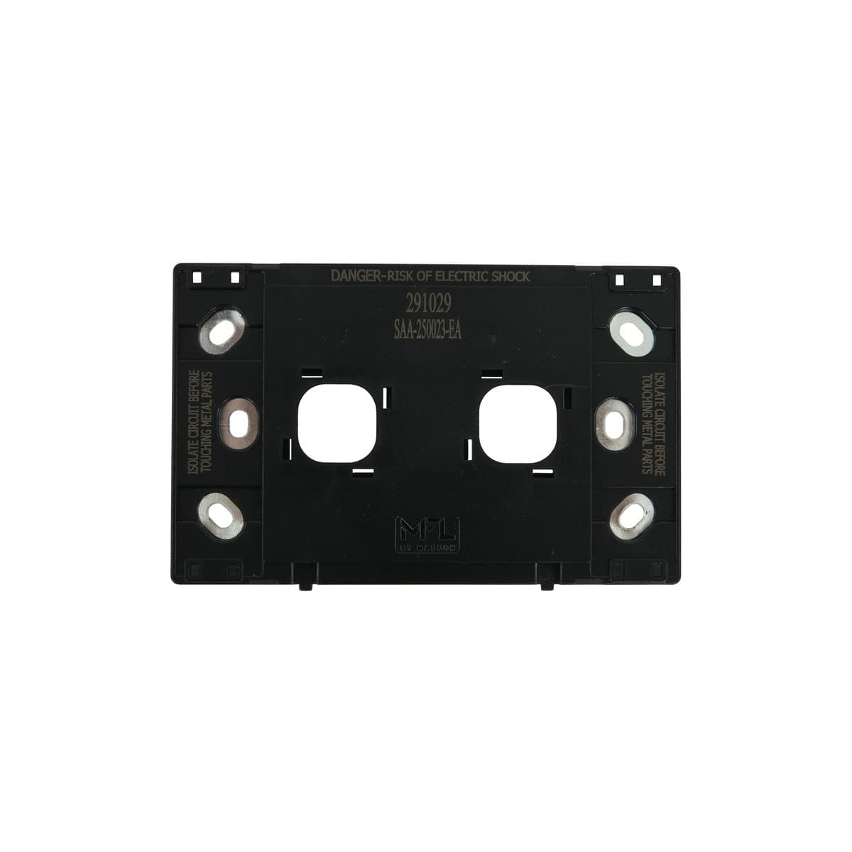MFL Forge Modern 2 Gang Grid Plate Only in Brass-img-5