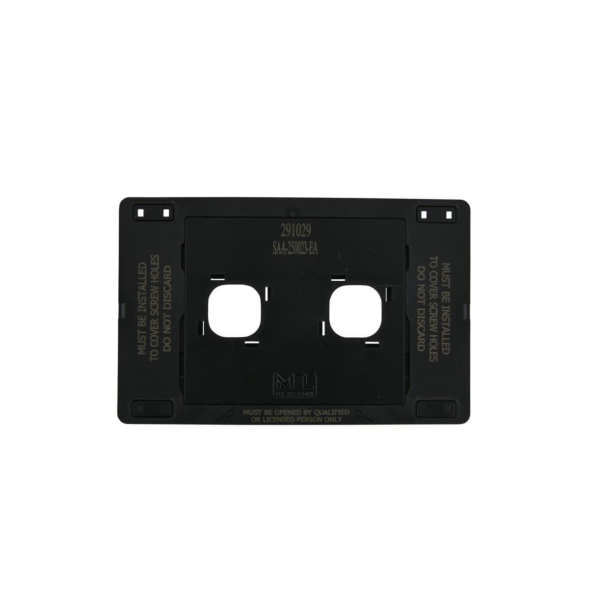 MFL Forge Modern 2 Gang Grid Plate Only in Brass-img-6