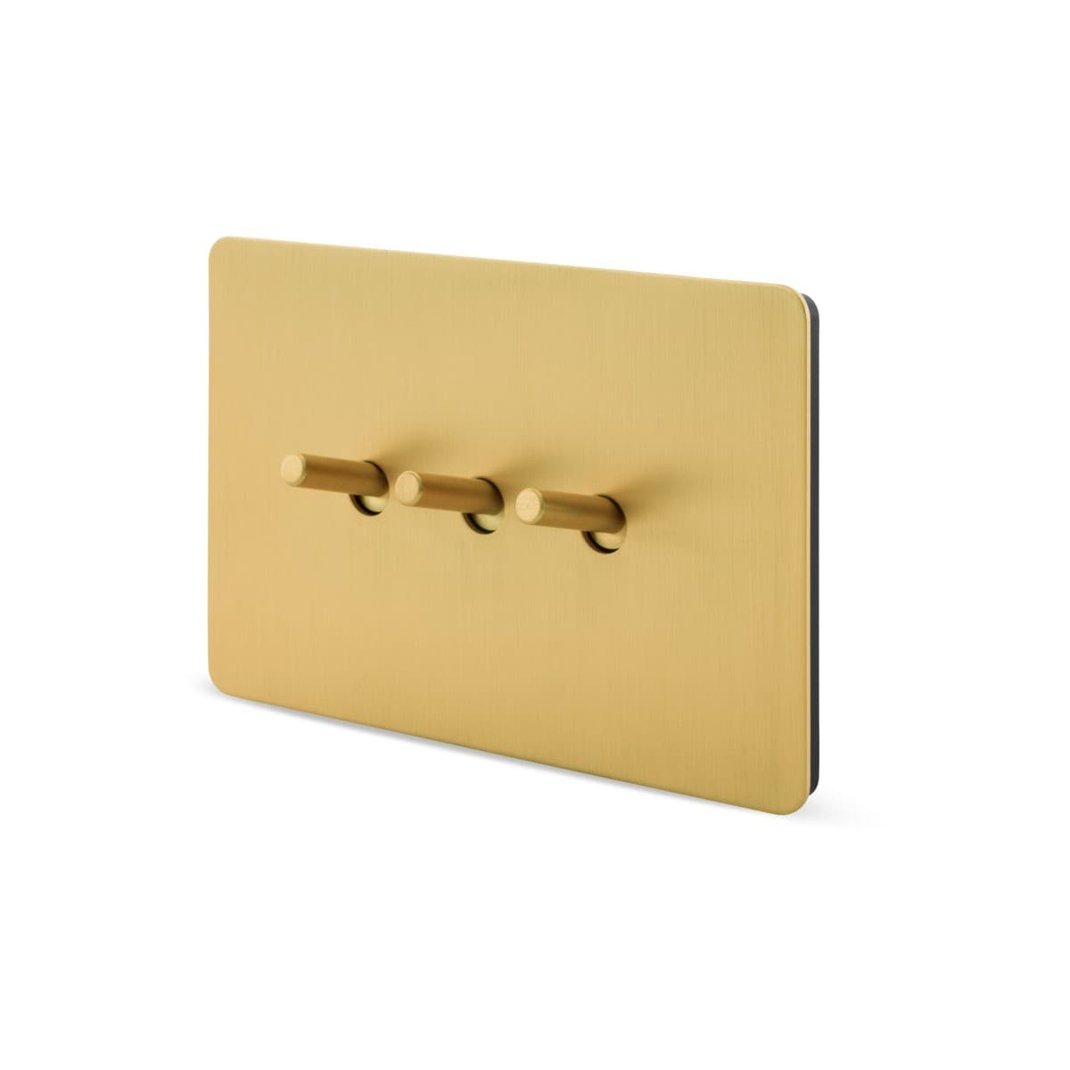 MFL Forge Modern 3 Gang Grid Plate Only in Brass-img-2