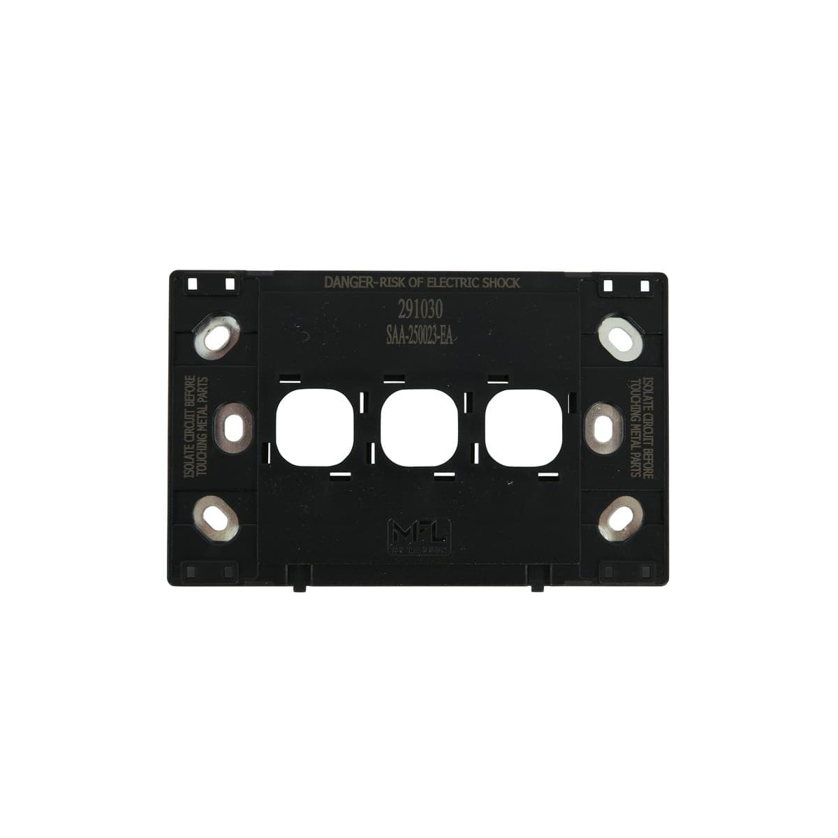 MFL Forge Modern 3 Gang Grid Plate Only in Brass-img-5