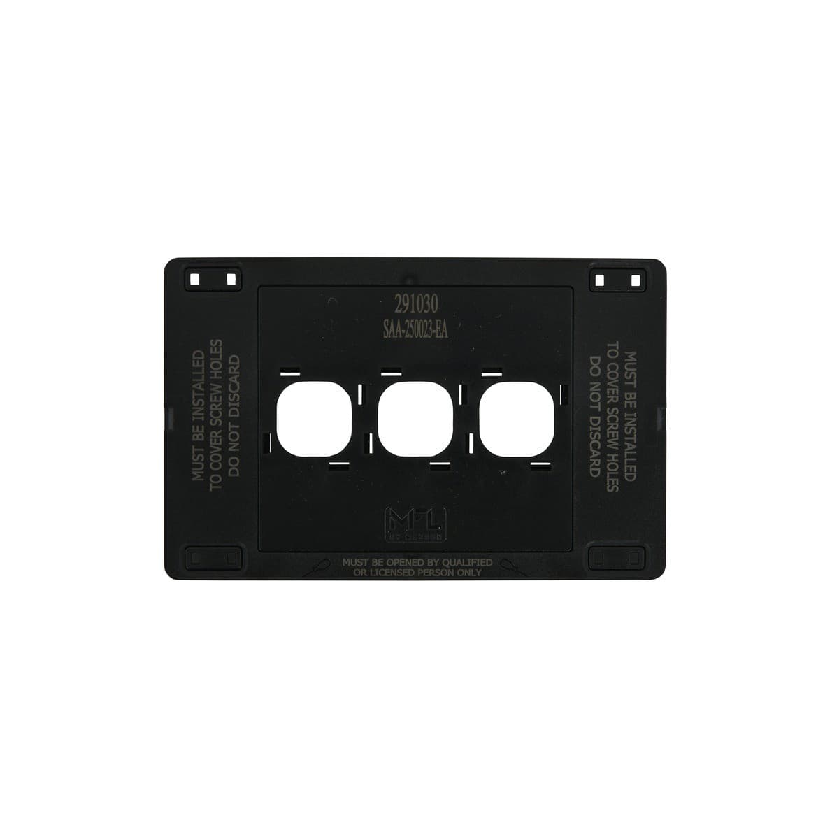 MFL Forge Modern 3 Gang Grid Plate Only in Brass-img-6