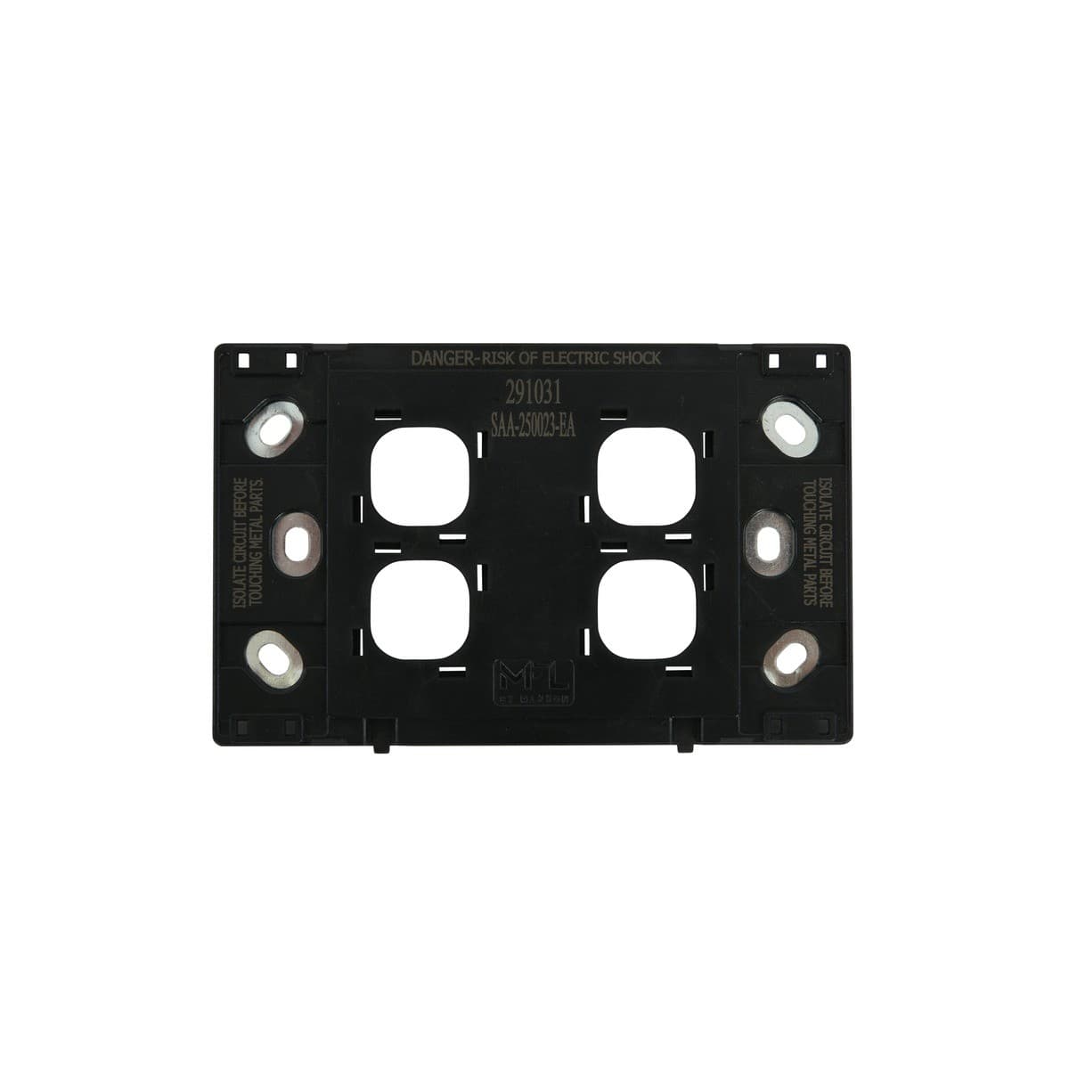 MFL Forge Modern 4 Gang Grid Plate Only in Brass-img-5