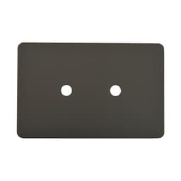 MFL Forge Modern 2 Gang Grid Plate Only in Aged Nickel