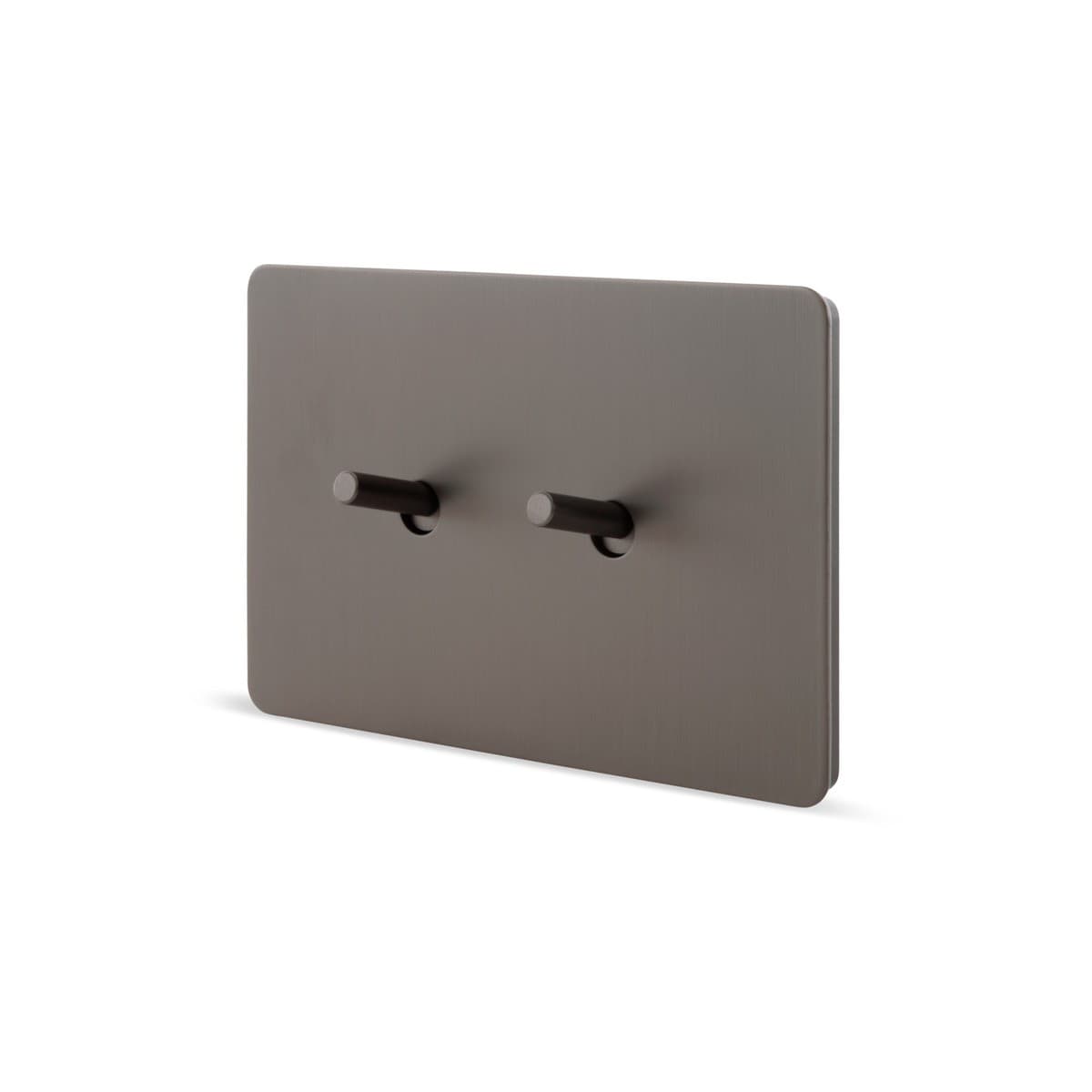 MFL Forge Modern 2 Gang Grid Plate Only in Aged Nickel-img-2