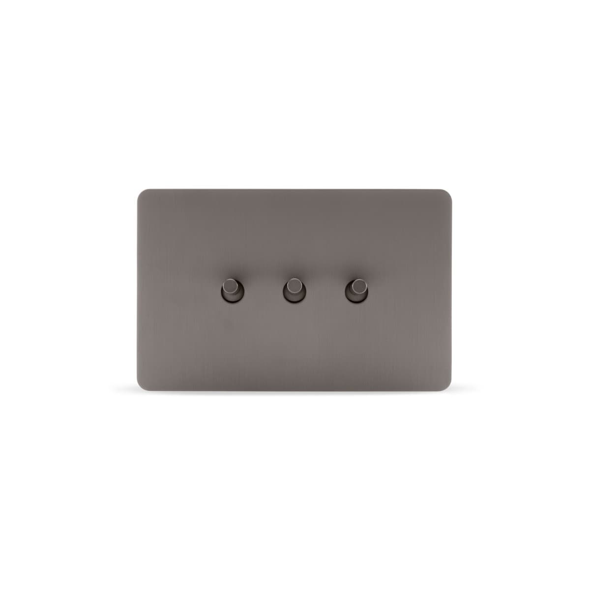 MFL Forge Modern 3 Gang Grid Plate Only in Aged Nickel-img-1