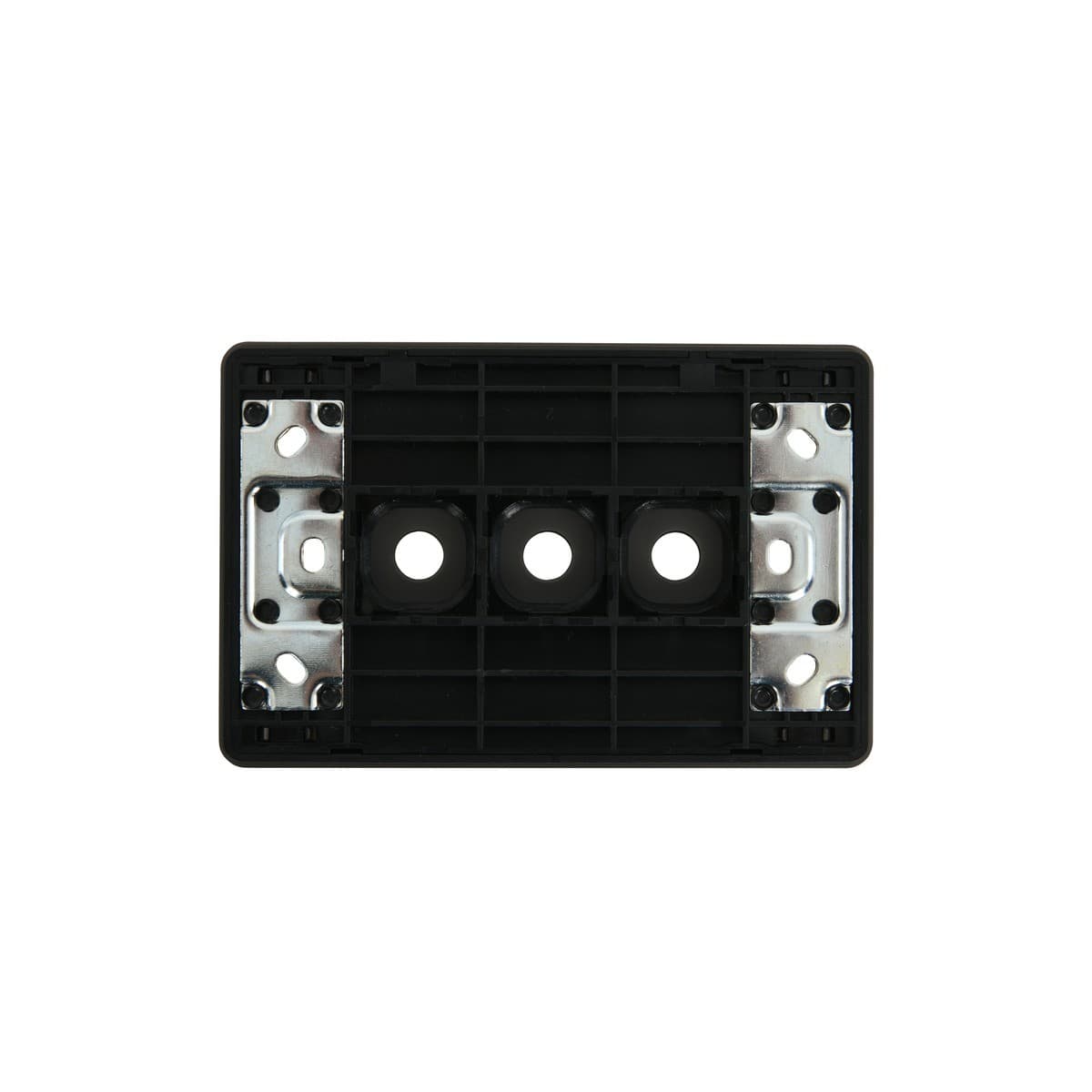MFL Forge Modern 3 Gang Grid Plate Only in Aged Nickel-img-4