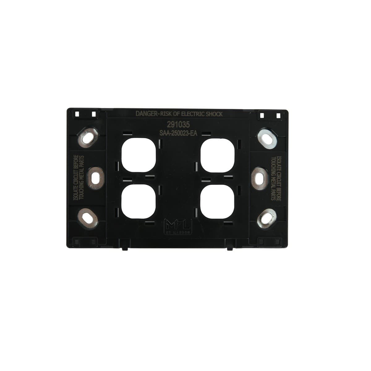 MFL Forge Modern 4 Gang Grid Plate Only in Aged Nickel-img-5