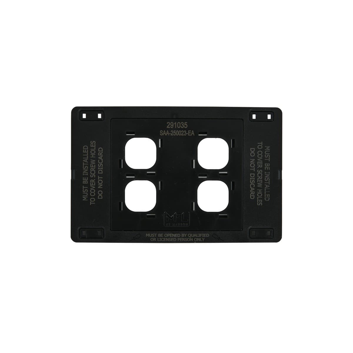 MFL Forge Modern 4 Gang Grid Plate Only in Aged Nickel-img-6