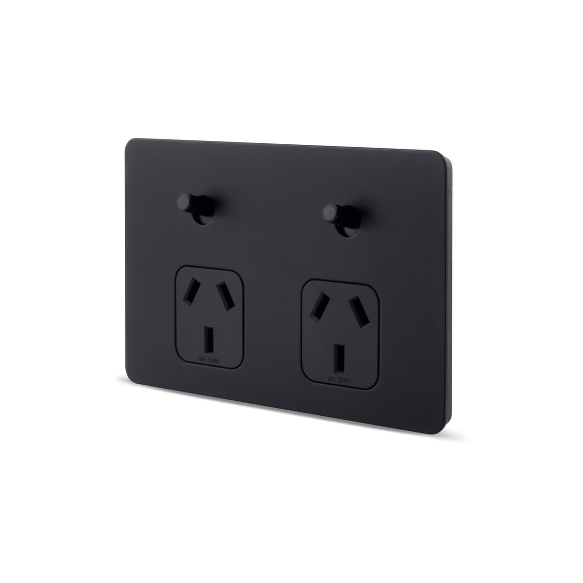 MFL Forge Modern Twin GPO in Black-img-2