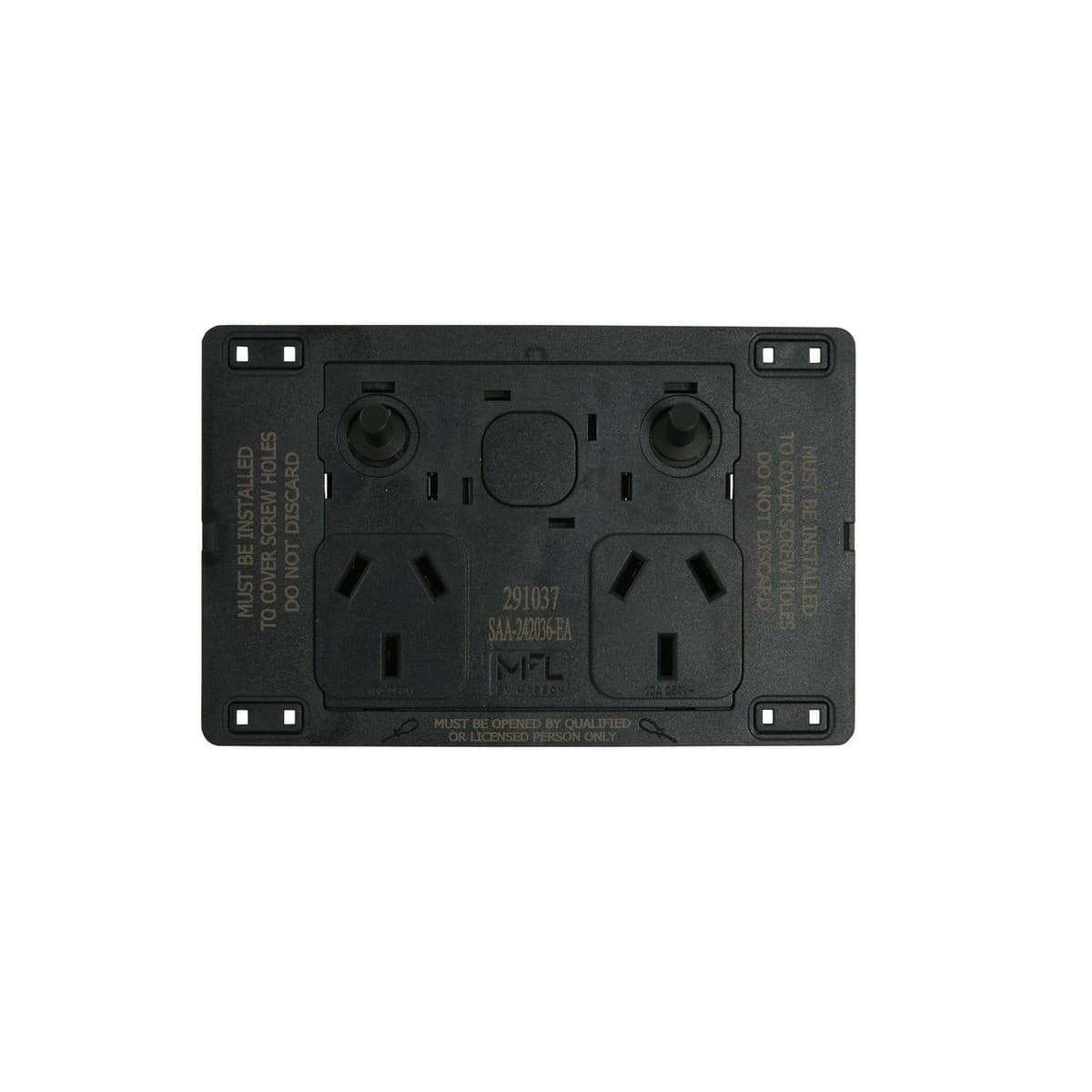 MFL Forge Modern Twin GPO in Black-img-5