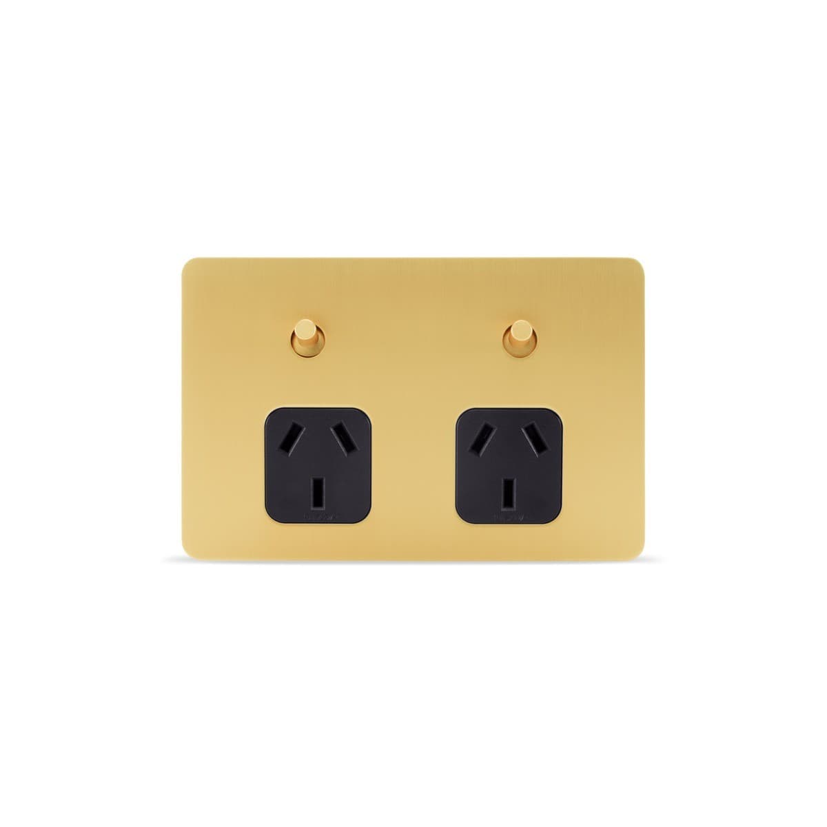 MFL Forge Modern Twin GPO in Brass-img-1