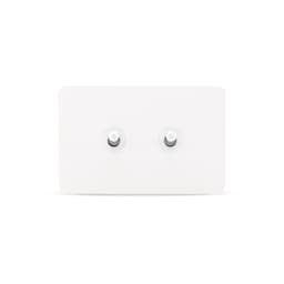 MFL Forge Heritage 2 Gang Grid Plate Only in White