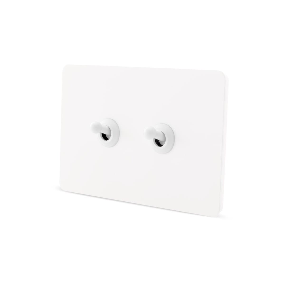 MFL Forge Heritage 2 Gang Grid Plate Only in White-img-2