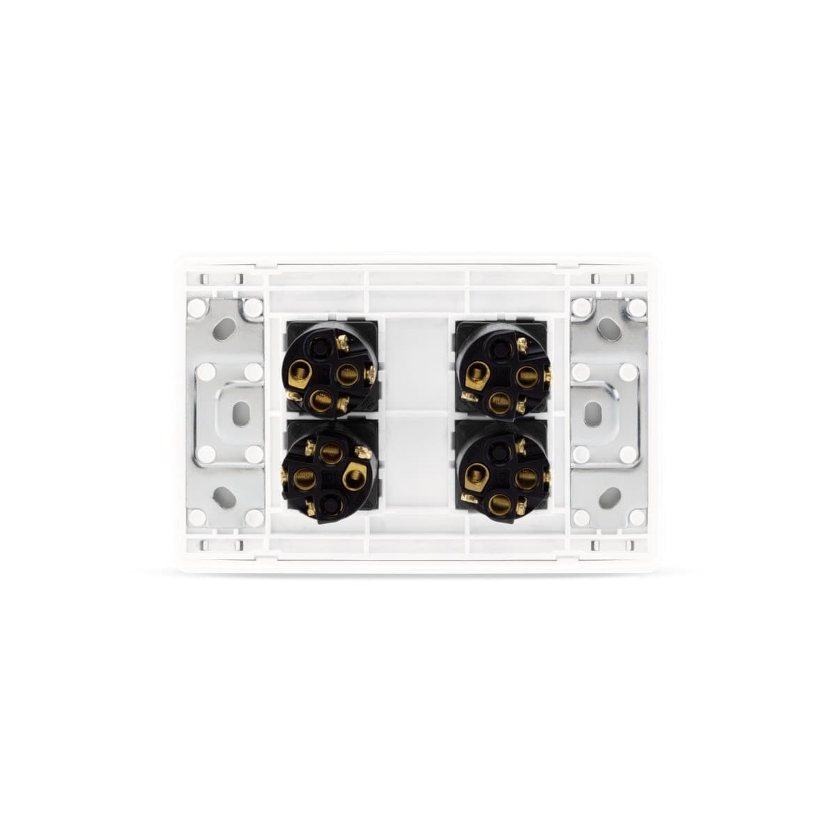 MFL Forge Heritage 4 Gang Grid Plate Only in White-img-3