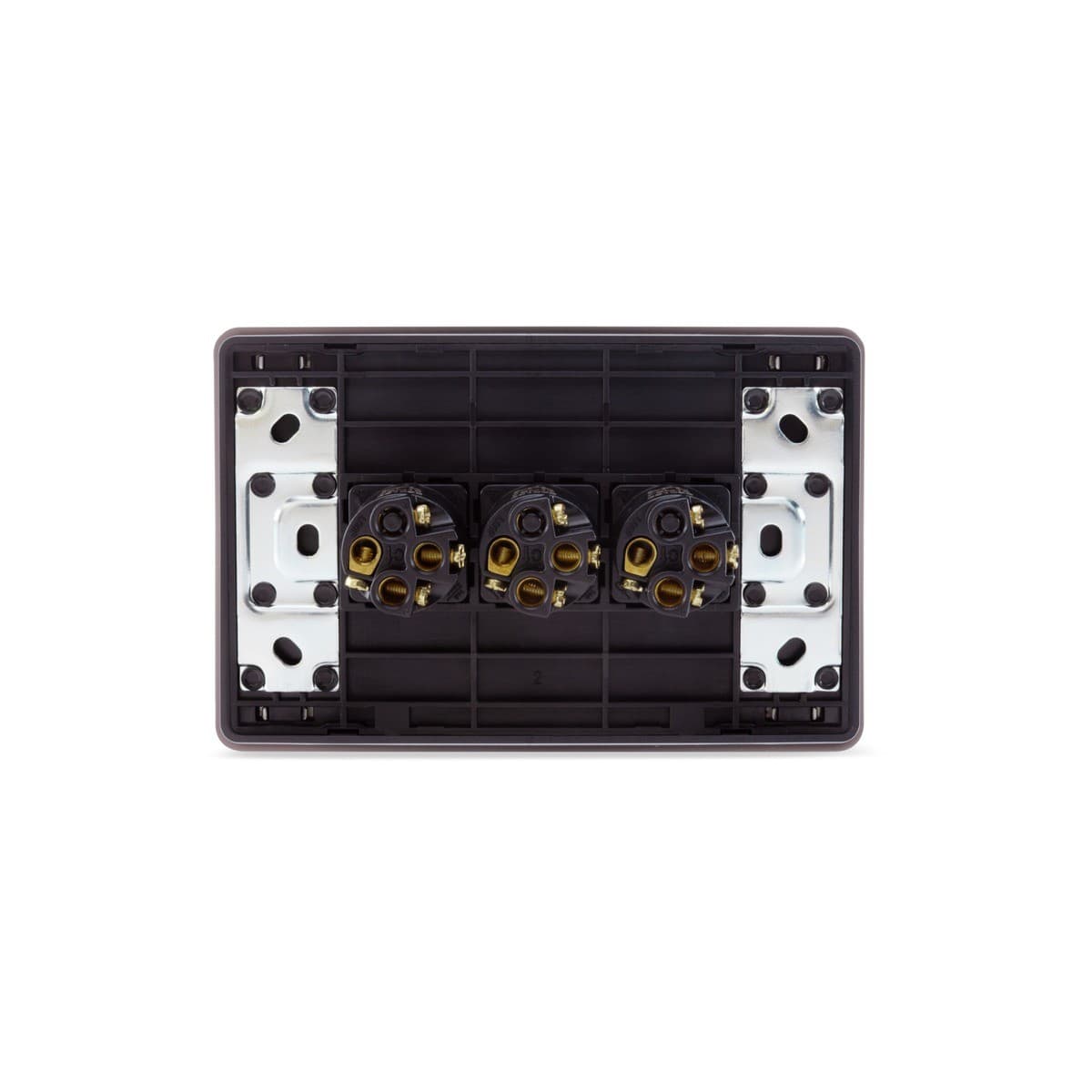 MFL Forge Heritage 3 Gang Grid Plate Only in Antique Brass-img-3
