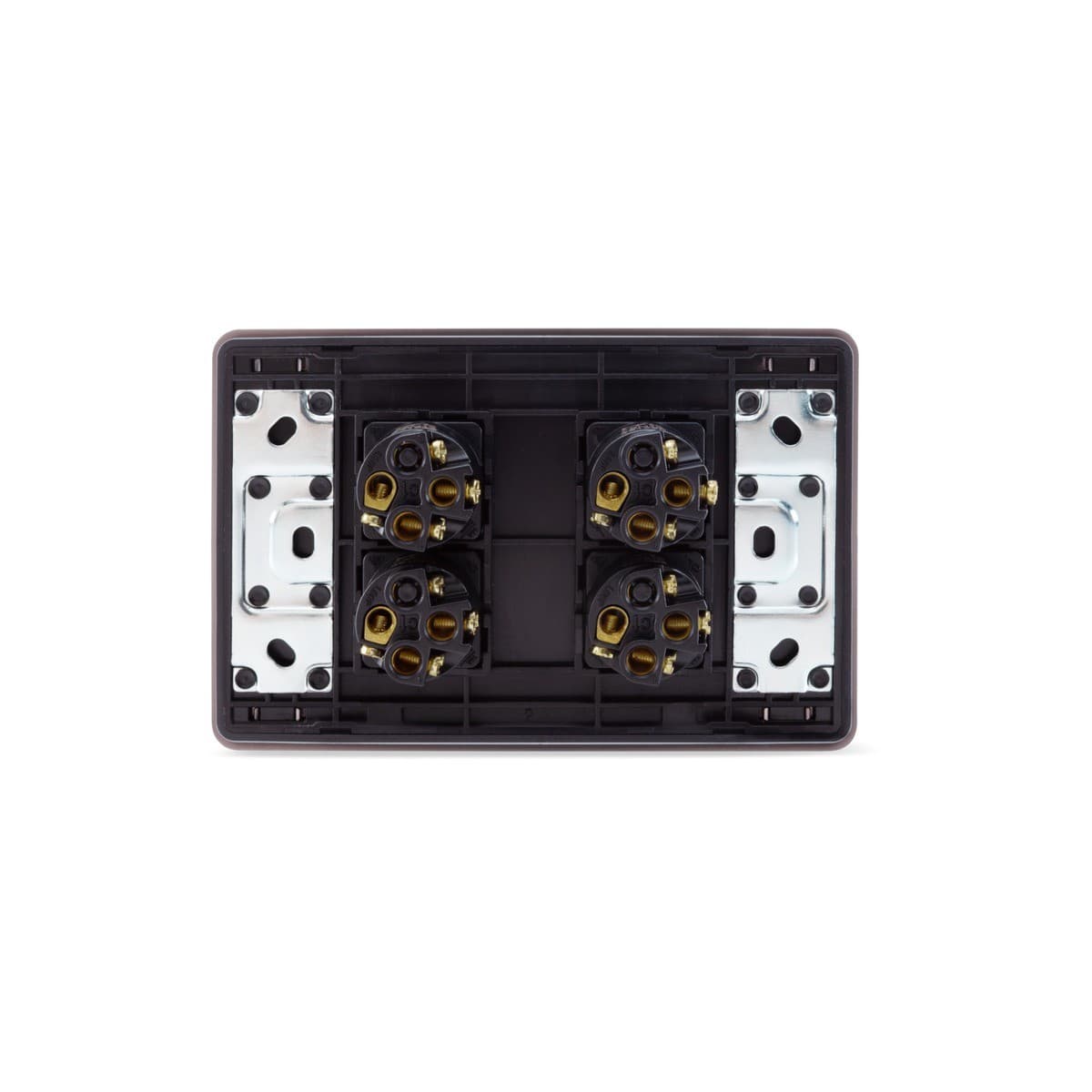 MFL Forge Heritage 4 Gang Grid Plate Only in Antique Brass-img-3