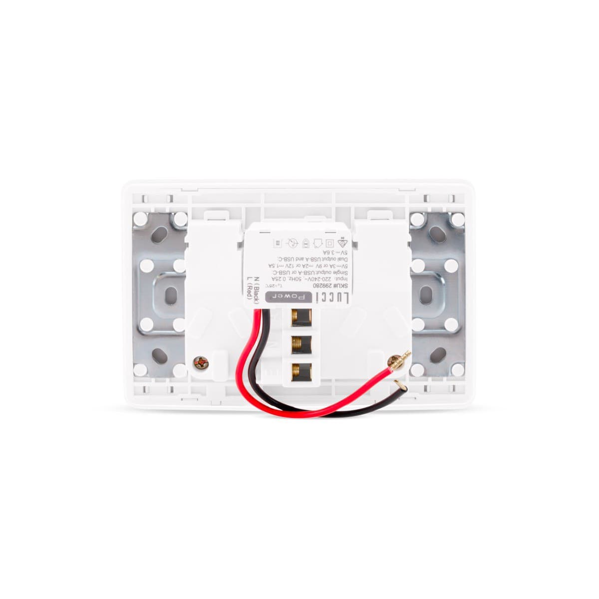 MFL Forge Heritage Twin GPO with Extra Switch in White-img-3