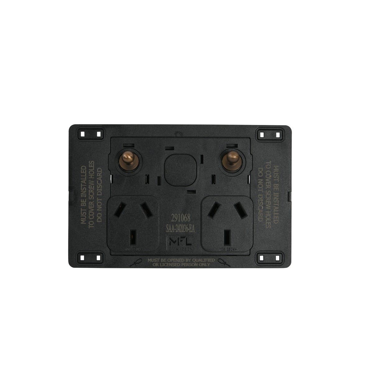 MFL Forge Heritage Twin GPO with Extra Switch in Bronze-img-4