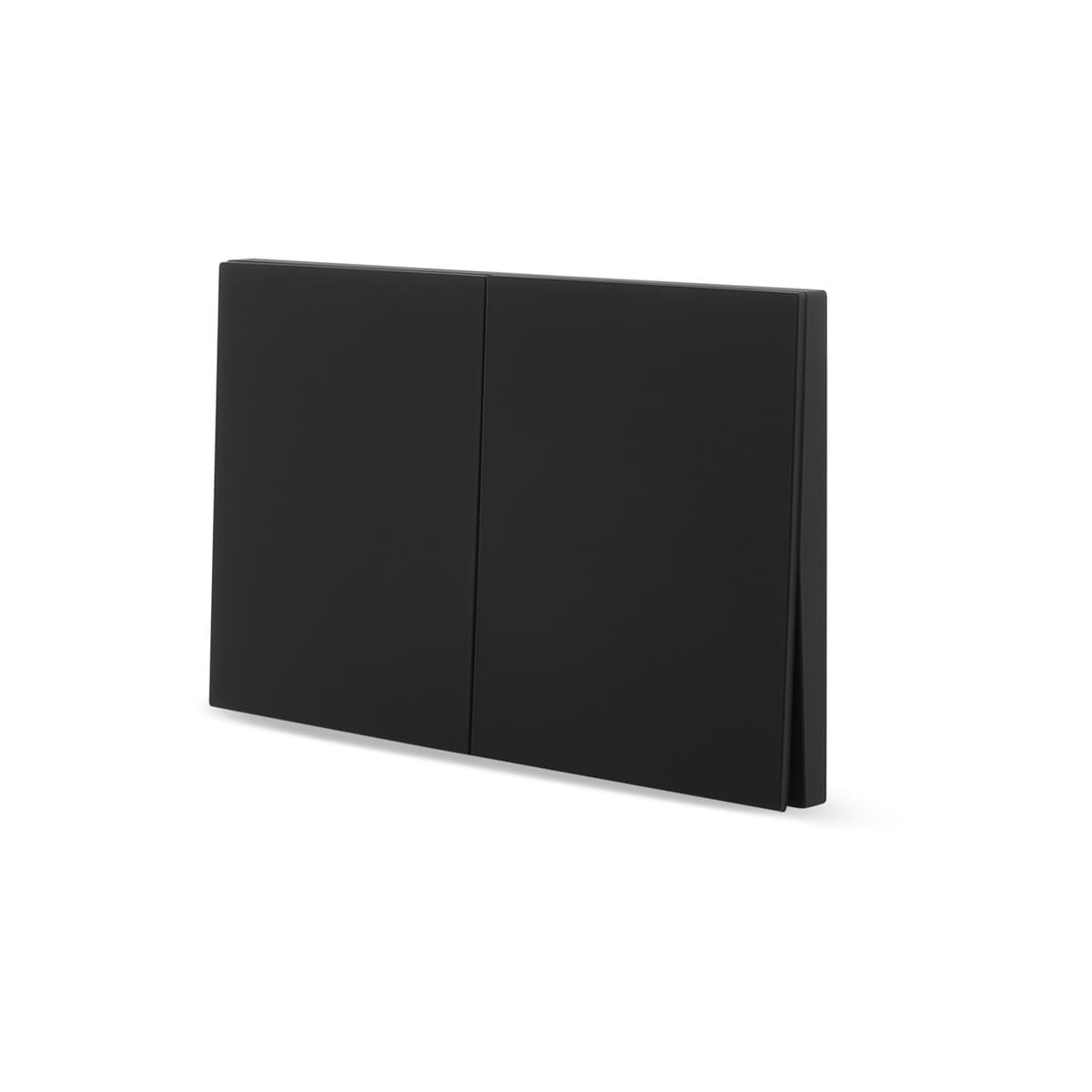 MFL Axis 2 Gang Electrical Push Dimmer Switch in Black-img-2