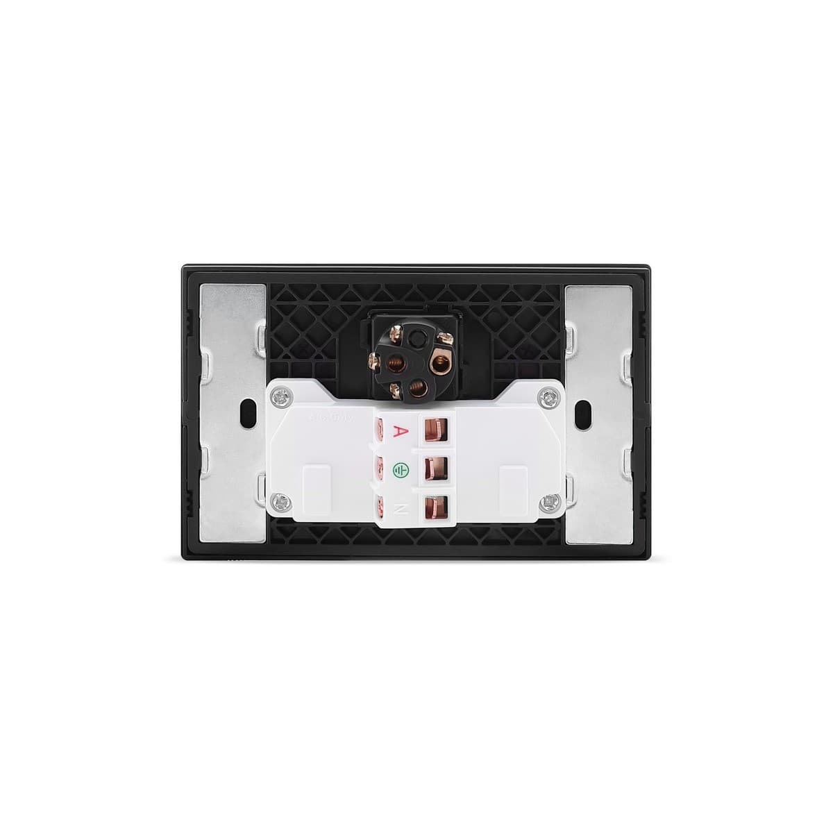 MFL Axis Twin GPO with Extra Switch in Black-img-3