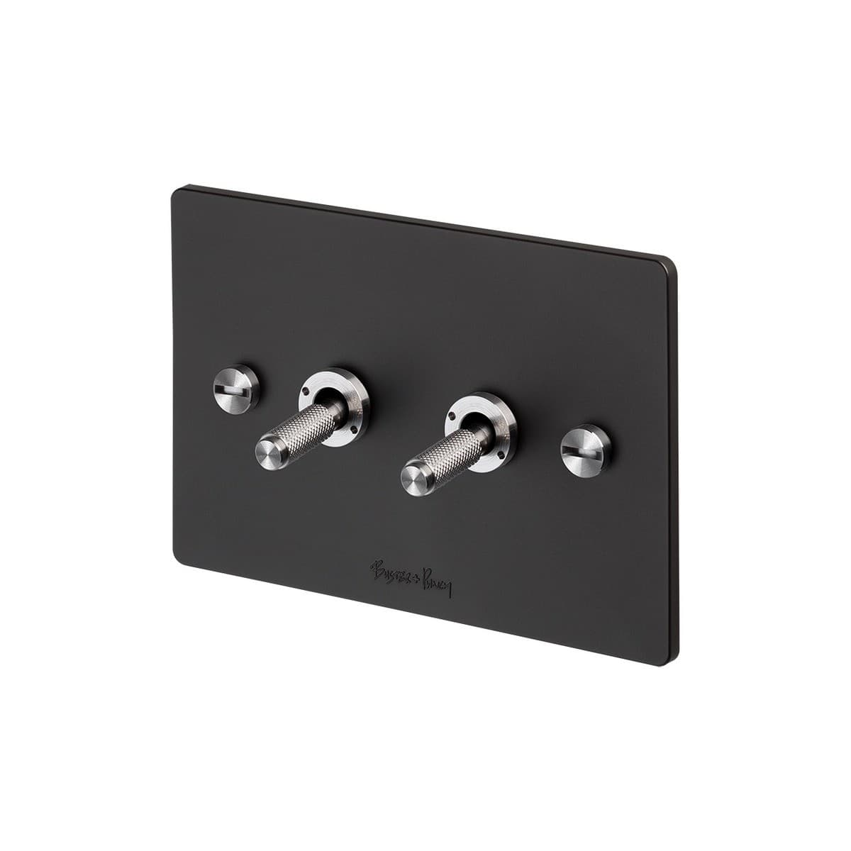 Buster + Punch V2 2 Gang Switch in Black-img-4