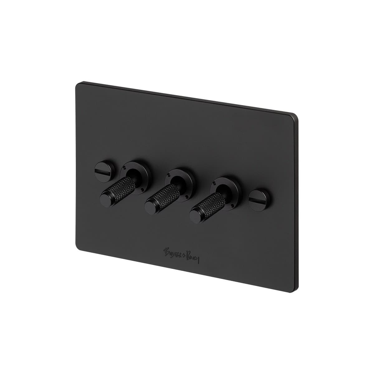 Buster + Punch V2 3 Gang Switch in Black-img-3