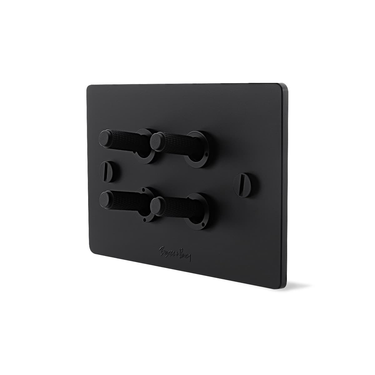 Buster + Punch V2 4 Gang Switch in Black-img-3