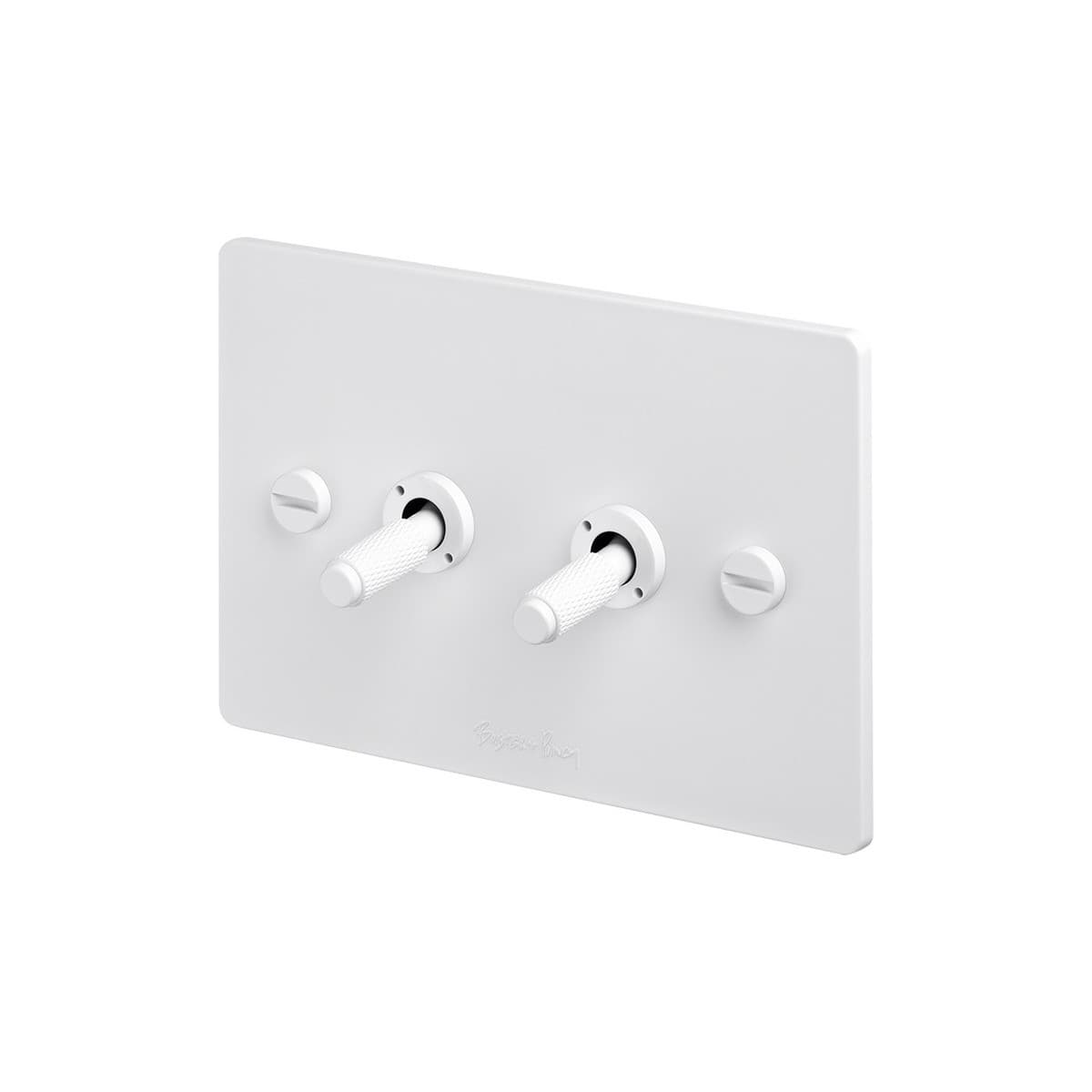 Buster + Punch V2 2 Gang Switch in White-img-3