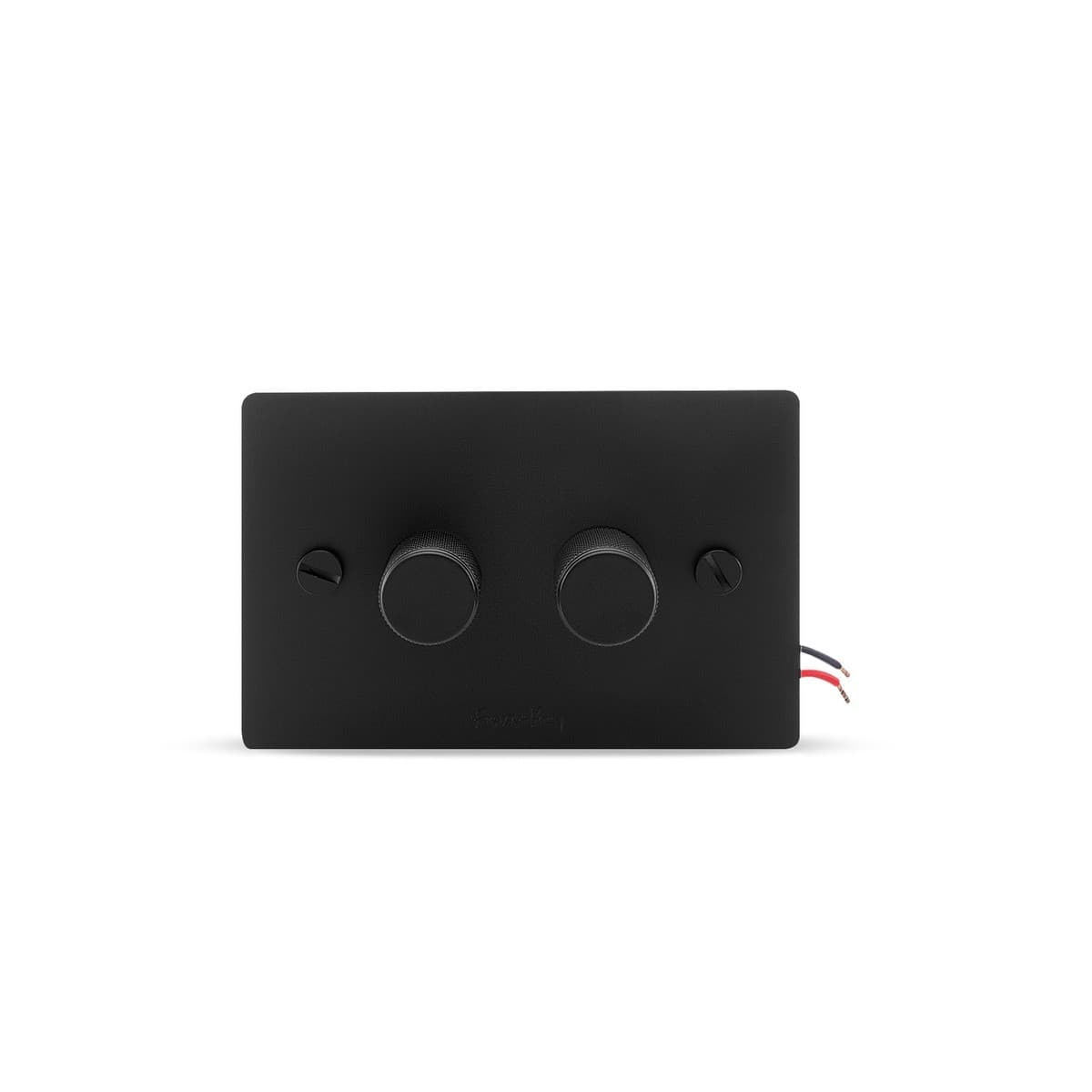 Buster + Punch V2 2 Gang Dimmer in Black-img-1