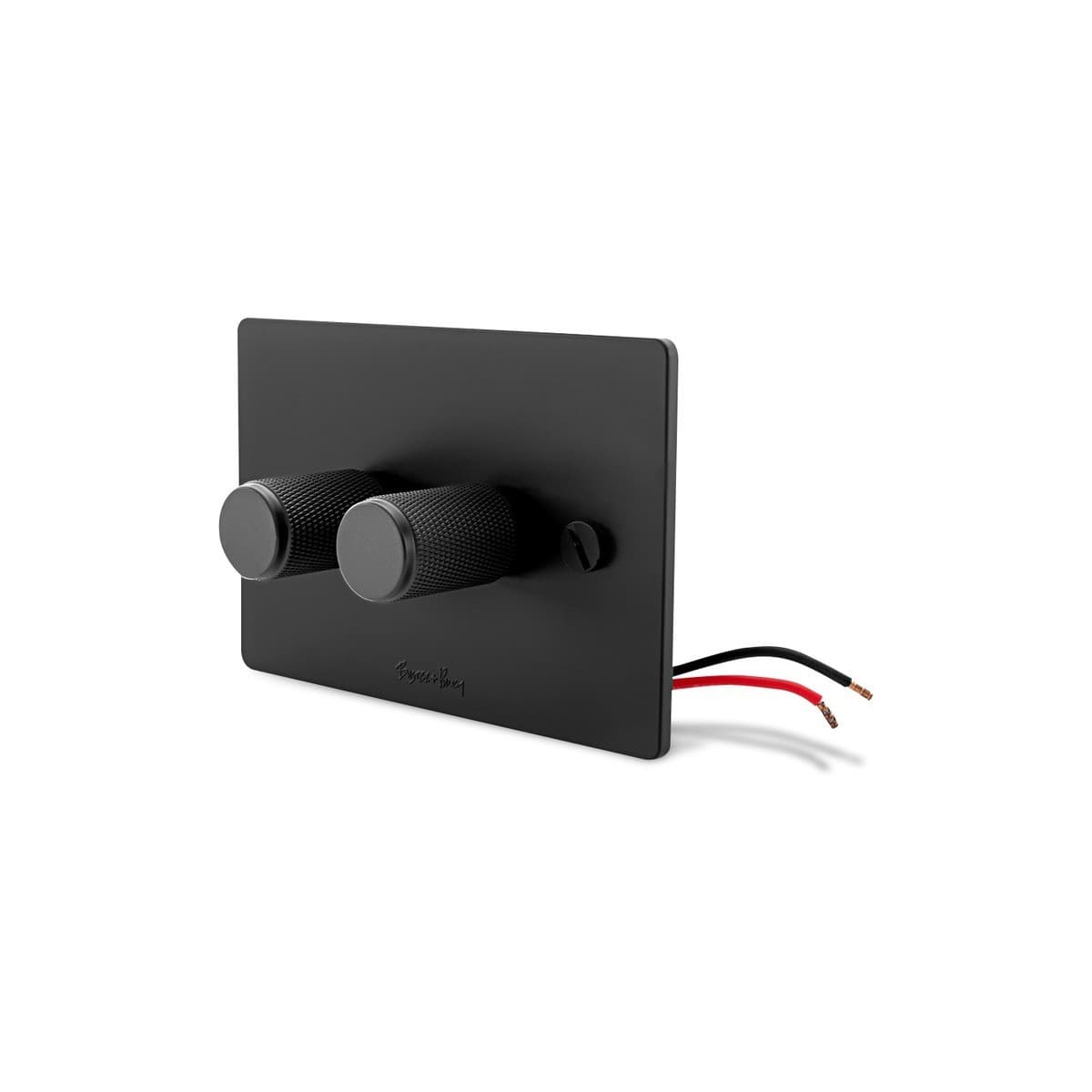 Buster + Punch V2 2 Gang Dimmer in Black-img-2