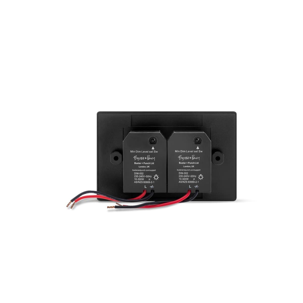 Buster + Punch V2 2 Gang Dimmer in Black-img-3