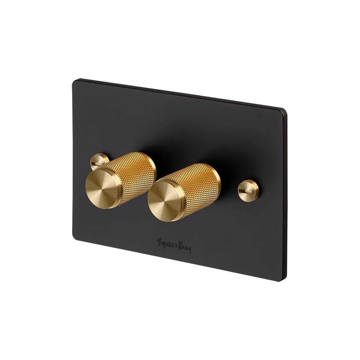Buster + Punch V2 2 Gang Dimmer in Black-img-4