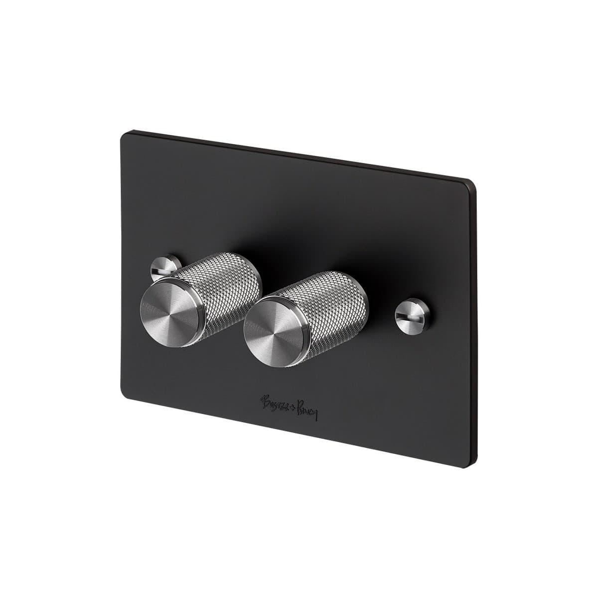Buster + Punch V2 2 Gang Dimmer in Black-img-5