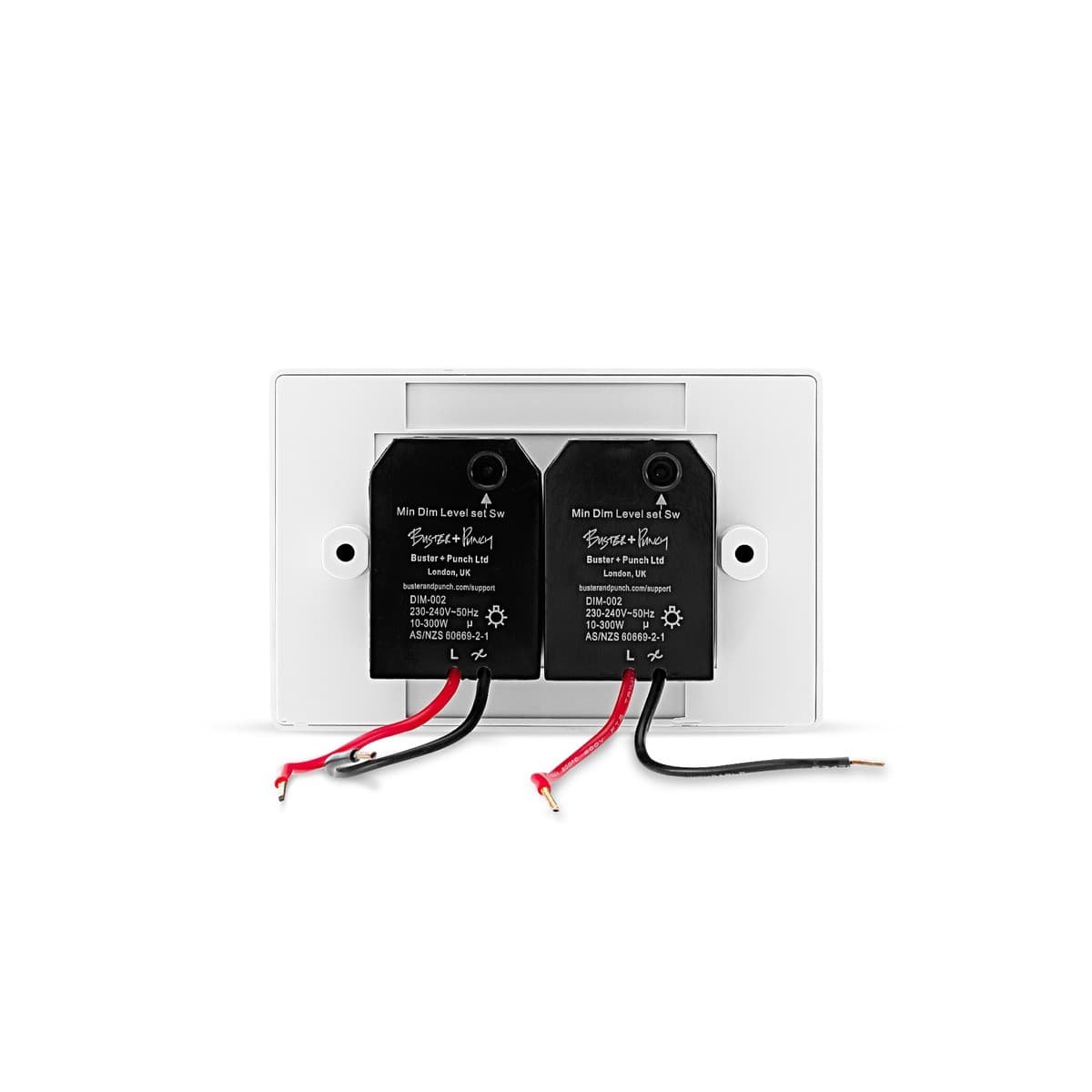 Buster + Punch V2 2 Gang Dimmer in White-img-3