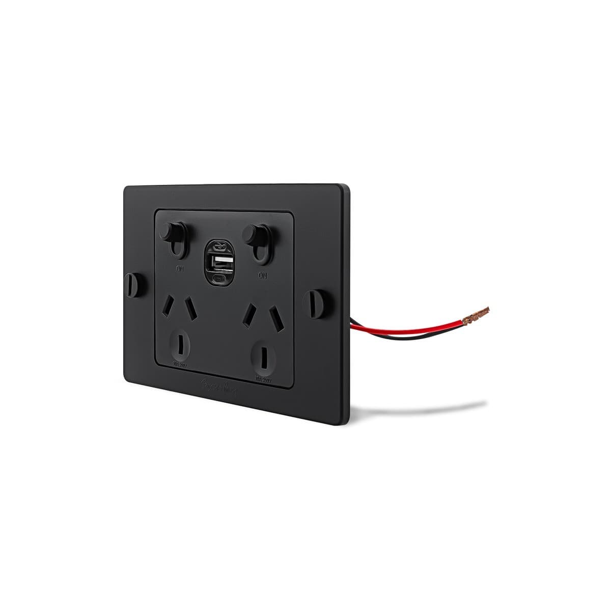 Buster + Punch V2 Double GPO with USB A+C Port in Black-img-2