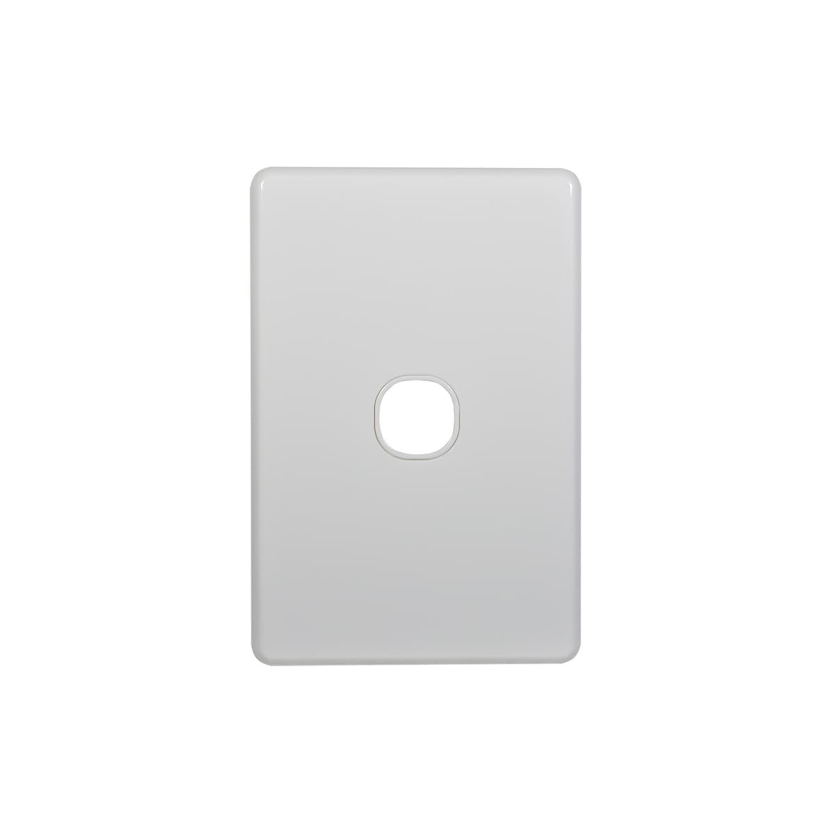 Lucci Power Quantum 1 Gang Plate Only in Matte White