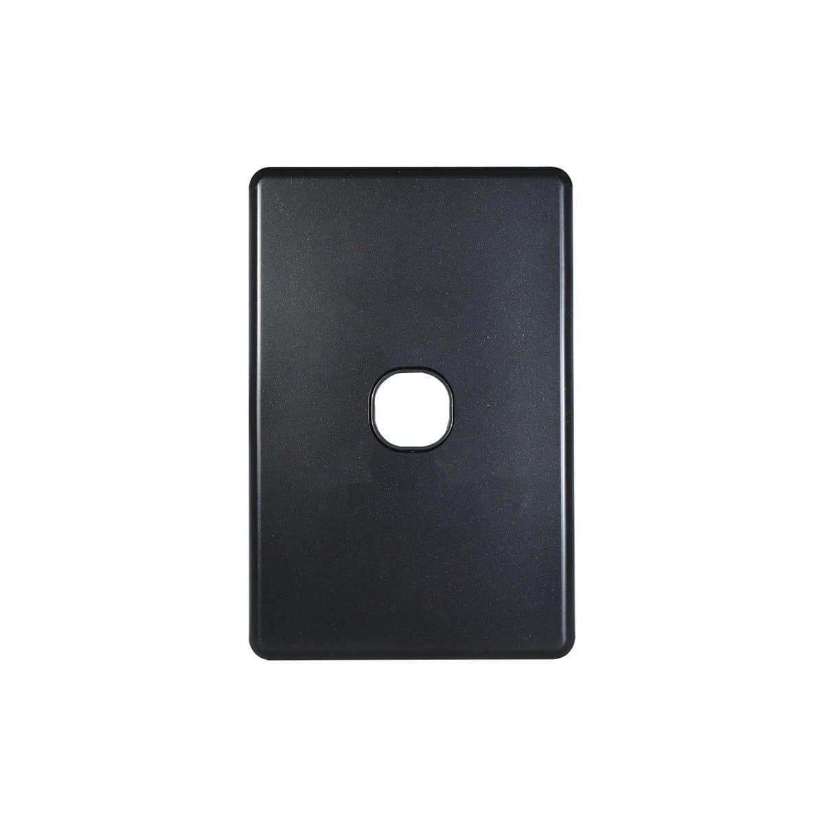 Lucci Power Quantum 1 Gang Plate Only in Matte Black-img-1