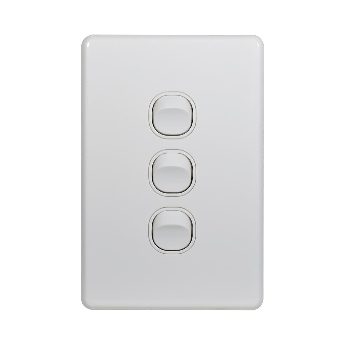 Lucci Power Quantum 3 Gang Switch Only in Matte White