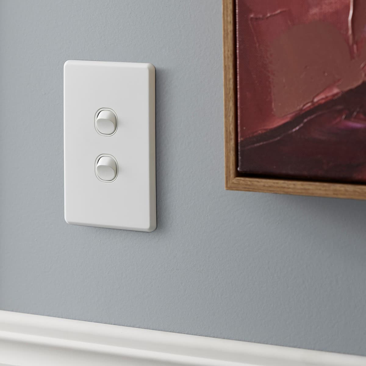 Lucci Power Quantum 3 Gang Switch Only in Matte White