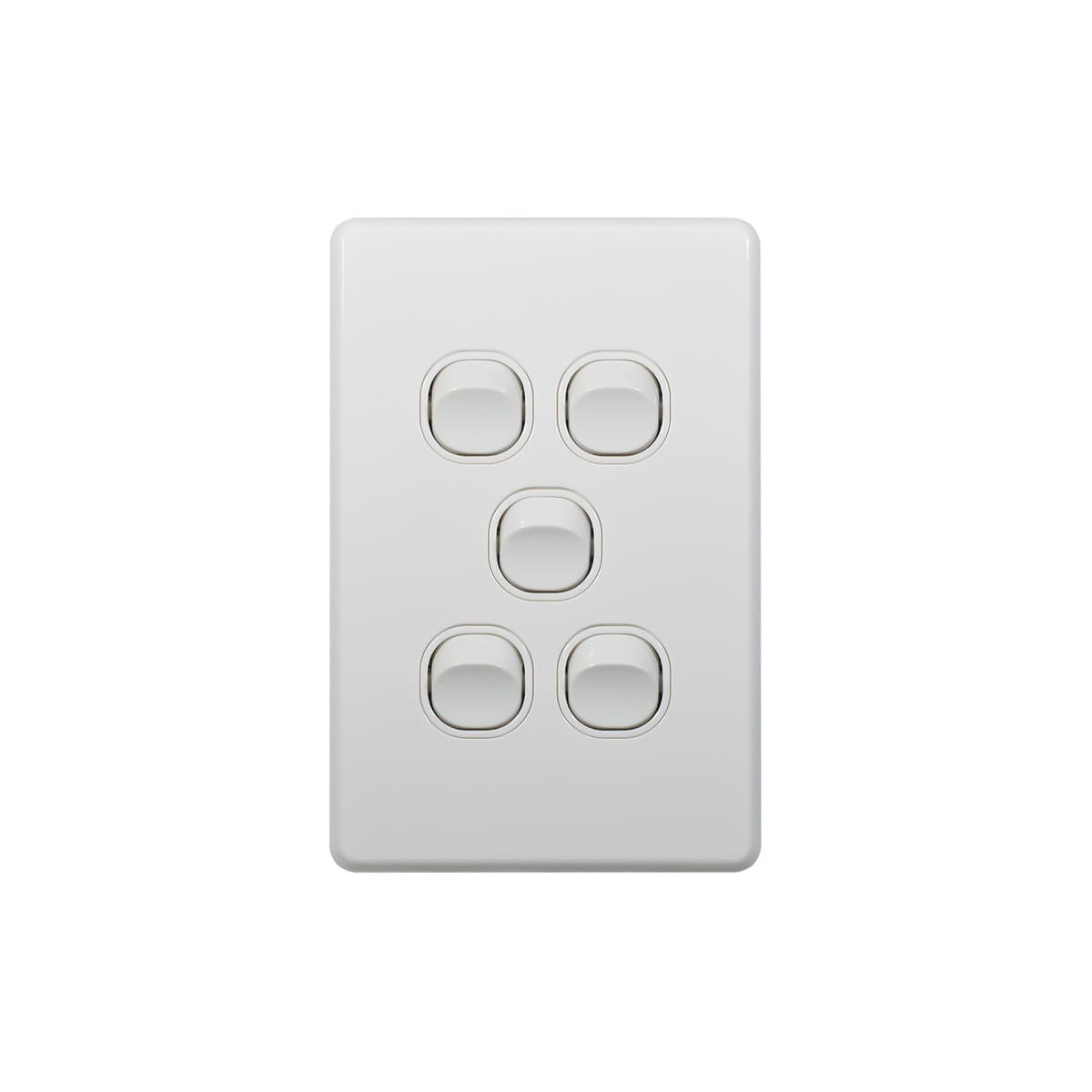 Lucci Power Quantum 5 Gang Switch Only in Matte White