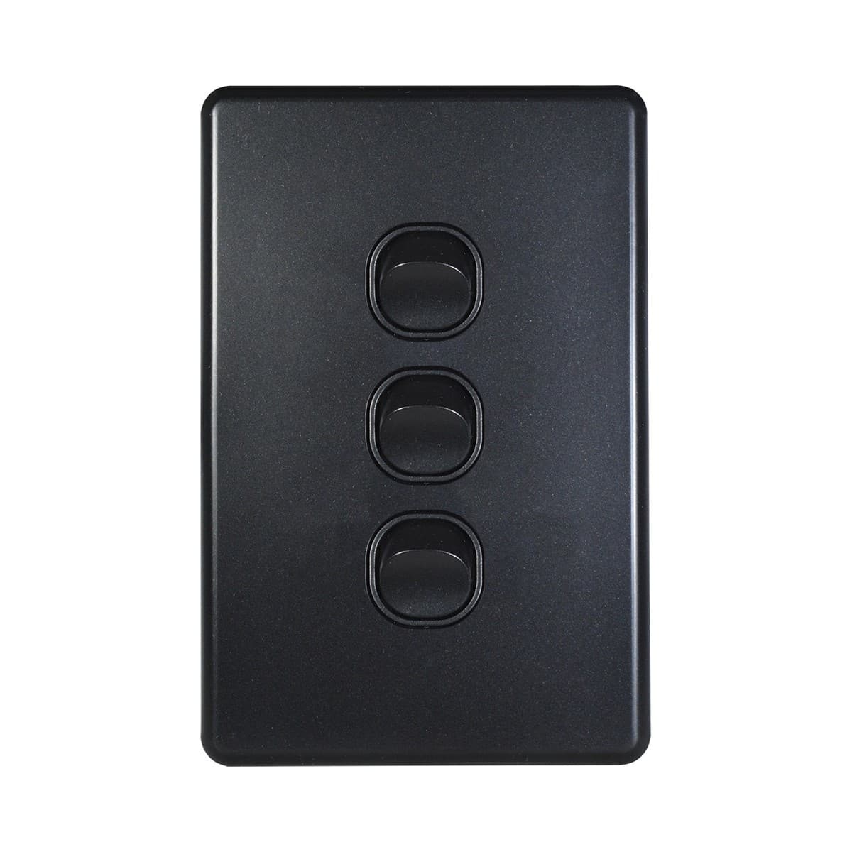 Lucci Power Quantum 3 Gang Switch Only in Matte Black