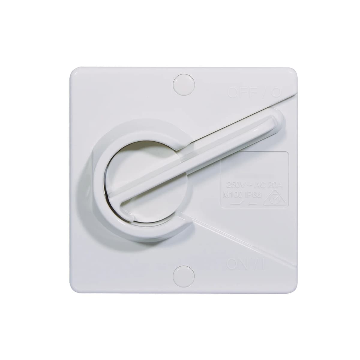 Lucci Power WP 20A Isolator 1 Pole Switch in White-img-1