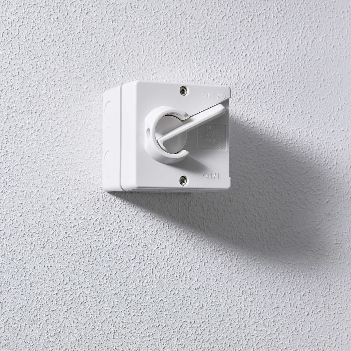 Lucci Power WP 20A Isolator 1 Pole Switch in White-img-2
